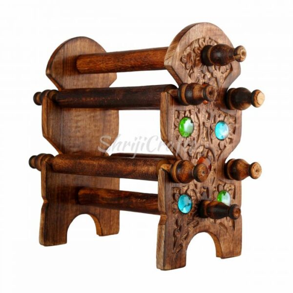 Wooden-Antique Finish-Bangles-Stand-Holder