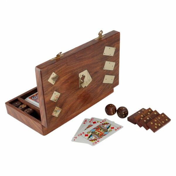 Wooden-Playing-Card-Box-with-5-Dice-28-Dominoes-Tiles-and-1-Deck-of-Card-Game-Set-Holder-Storage-Accessories-Organizer