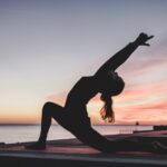 girl doing yoga asanam
