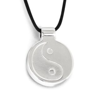 silver yin yang pendant