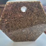 Organite Pendant In a Hexagonal Shape Packed With Metals & Crystals