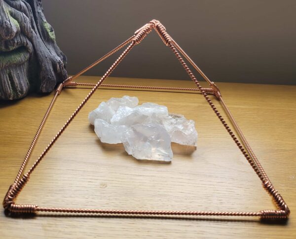 Copper Sacred Cubit Tensor Giza Pyramid, Restructures Water & Assists Meditation and Well-Being