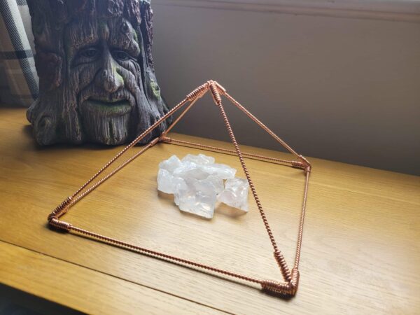 Copper Sacred Cubit Tensor Giza Pyramid, Restructures Water & Assists Meditation and Well-Being