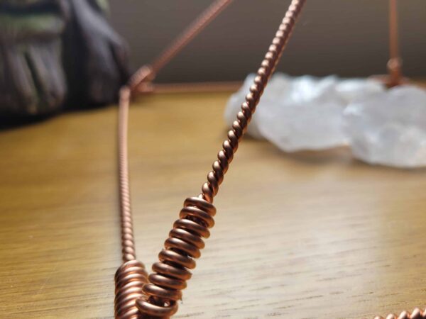 Copper Sacred Cubit Tensor Giza Pyramid, Restructures Water & Assists Meditation and Well-Being
