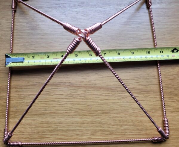 Copper Sacred Cubit Tensor Giza Pyramid, Restructures Water & Assists Meditation and Well-Being