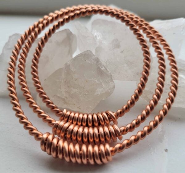 Family Set Of Tensor Rings 1 x Man’s 1 x Ladies 1x Childs Pure Copper Sacred Measurements