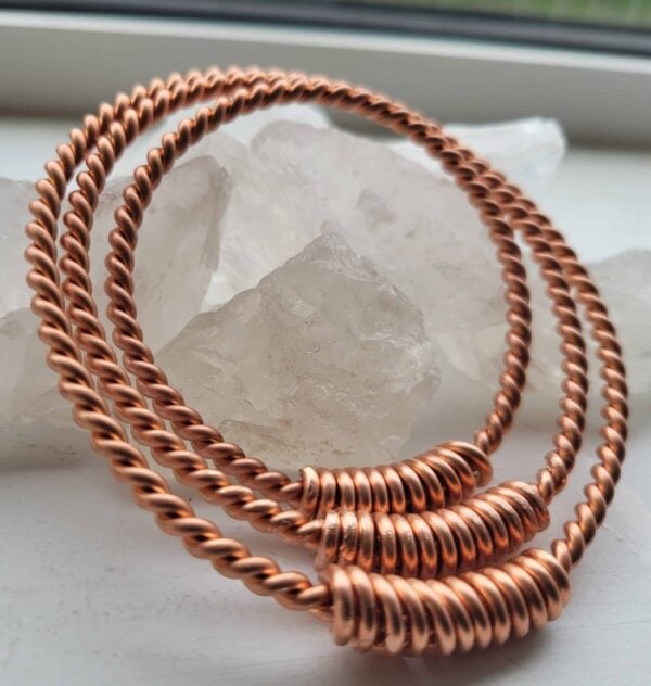 Family Set Of Tensor Rings 1 x Man’s 1 x Ladies 1x Childs Pure Copper Sacred Measurements