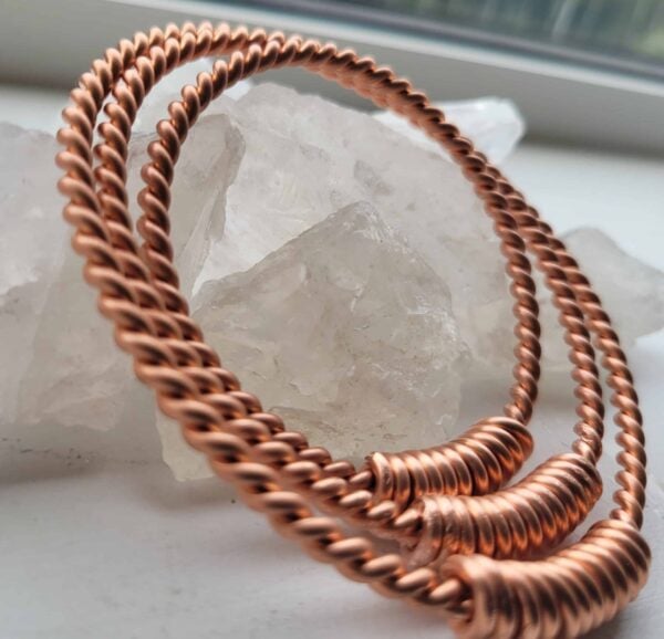 Family Set Of Tensor Rings 1 x Man’s 1 x Ladies 1x Childs Pure Copper Sacred Measurements