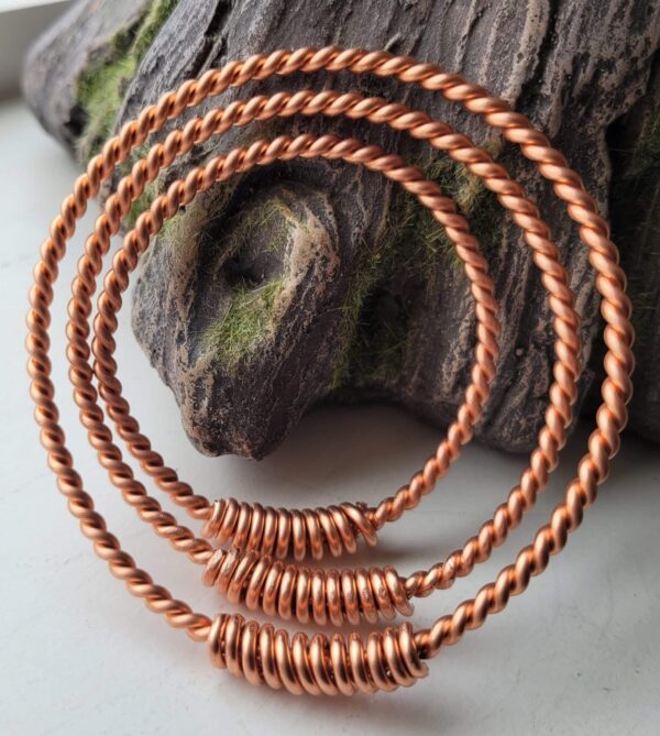 Family Set Of Tensor Rings 1 x Man’s 1 x Ladies 1x Childs Pure Copper Sacred Measurements
