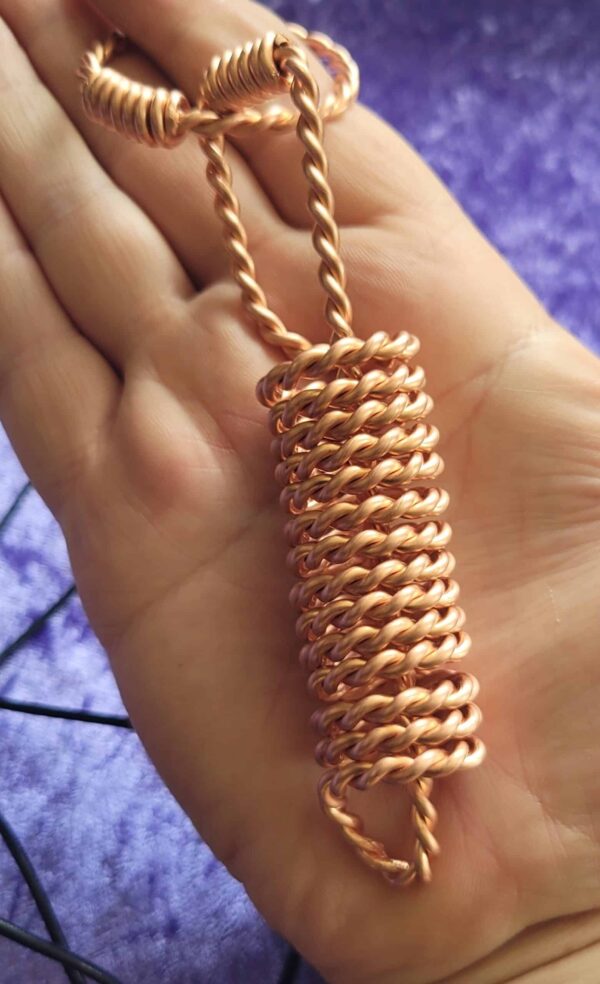 Tensor Torus Tube Necklace, Acu-Vac, 2 Sacred Cubit , Plus 1/4 Sacred Cubit Tensor Ring, Negative Energy Vacuum Pain Relief Energy Healing
