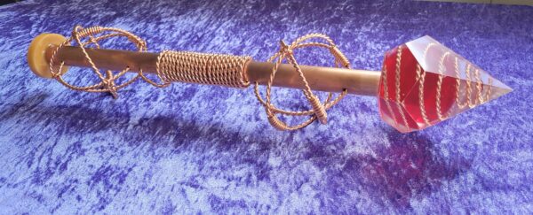Tensor Copper Healing Device With a Obsidian Crystal Ball Wrapped In 333 MHz Earth Resonance Cubit Tensor Wire And 4xHalf Sacred Cubit