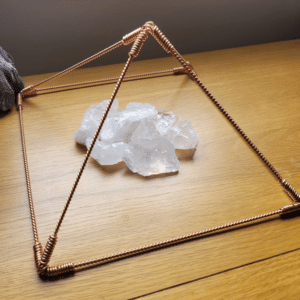 Copper Sacred Cubit Tensor Giza Pyramid, Restructures Water & Assists Meditation and Well-Being