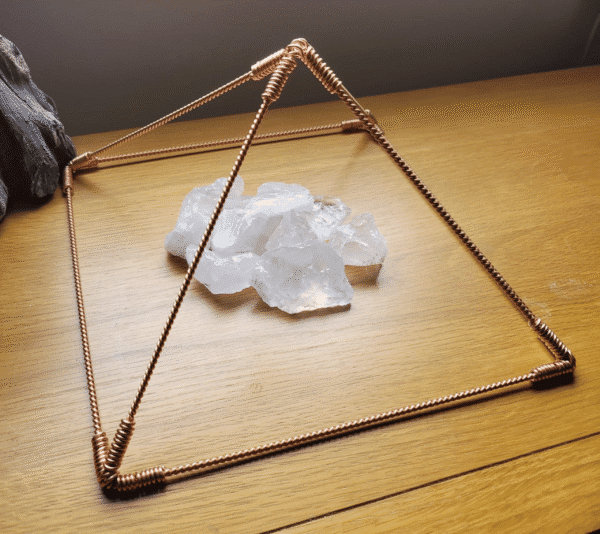 Copper Sacred Cubit Tensor Giza Pyramid, Restructures Water & Assists Meditation and Well-Being