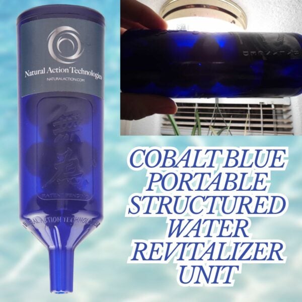 Cobalt Blue Portable Structured Water Revitalizer Unit