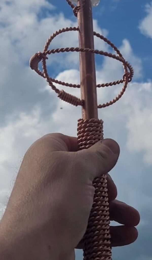 Copper Tensor Healing Wand with Quartz Crystal & 333MHz Cubit Wire - Image 6
