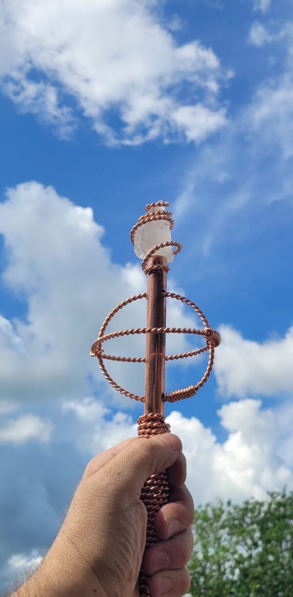 Copper Tensor Healing Wand with Quartz Crystal & 333MHz Cubit Wire - Image 11