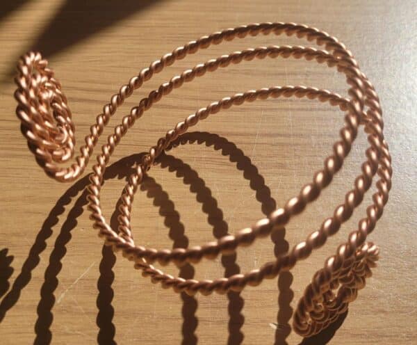 Copper Spirals 333 MHZ Cubit Mens Copper Tensor Wire Bracelet Bangle - Image 7